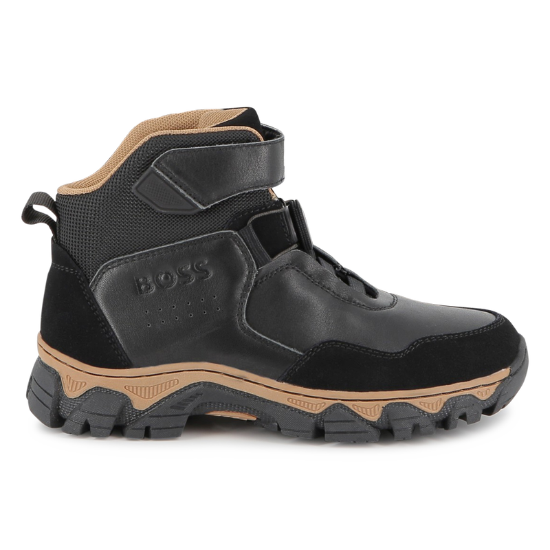 Bota de tornozelo em material misto BOSS 
                    BOY