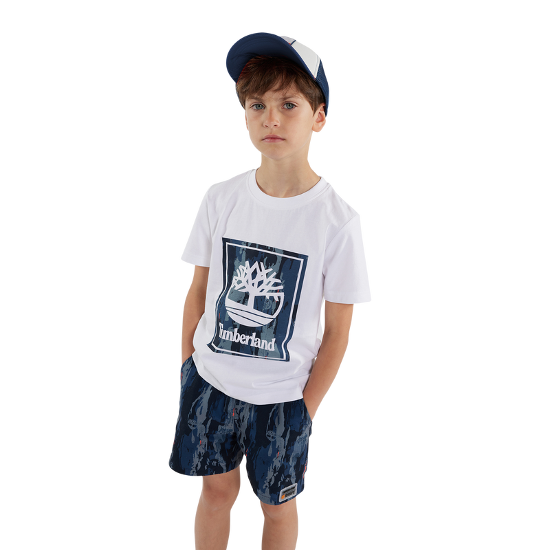 Short-Sleeved Cotton T-Shirt TIMBERLAND 
                    BOY