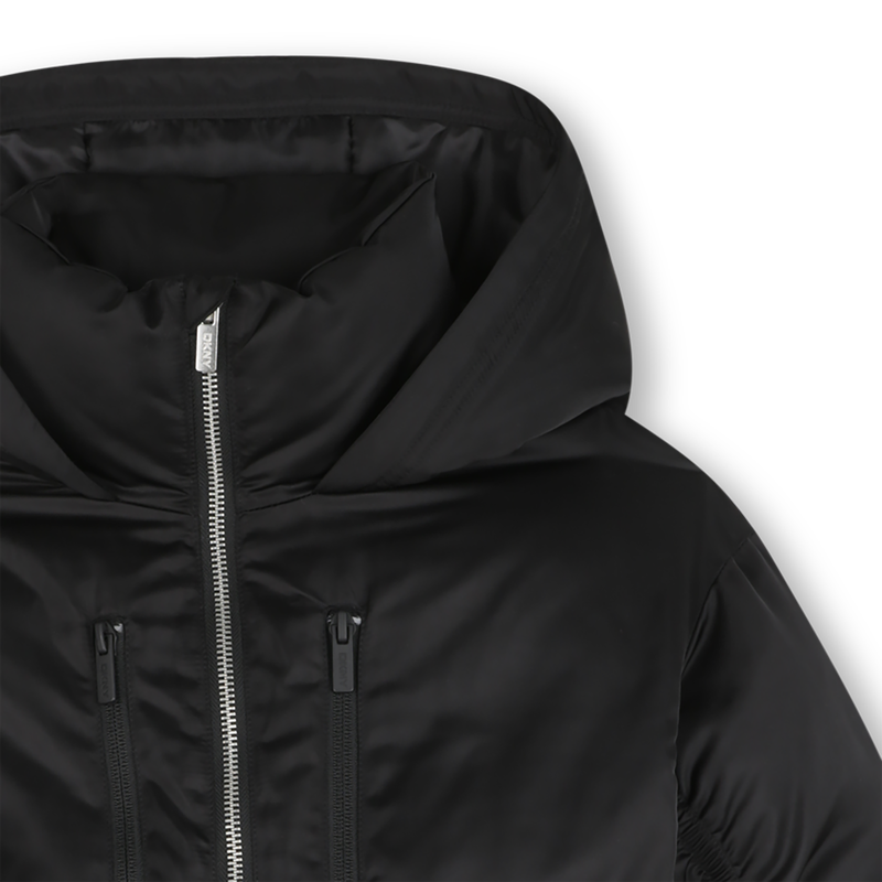 Parka com capuz repelente de água DKNY 
                    GIRL