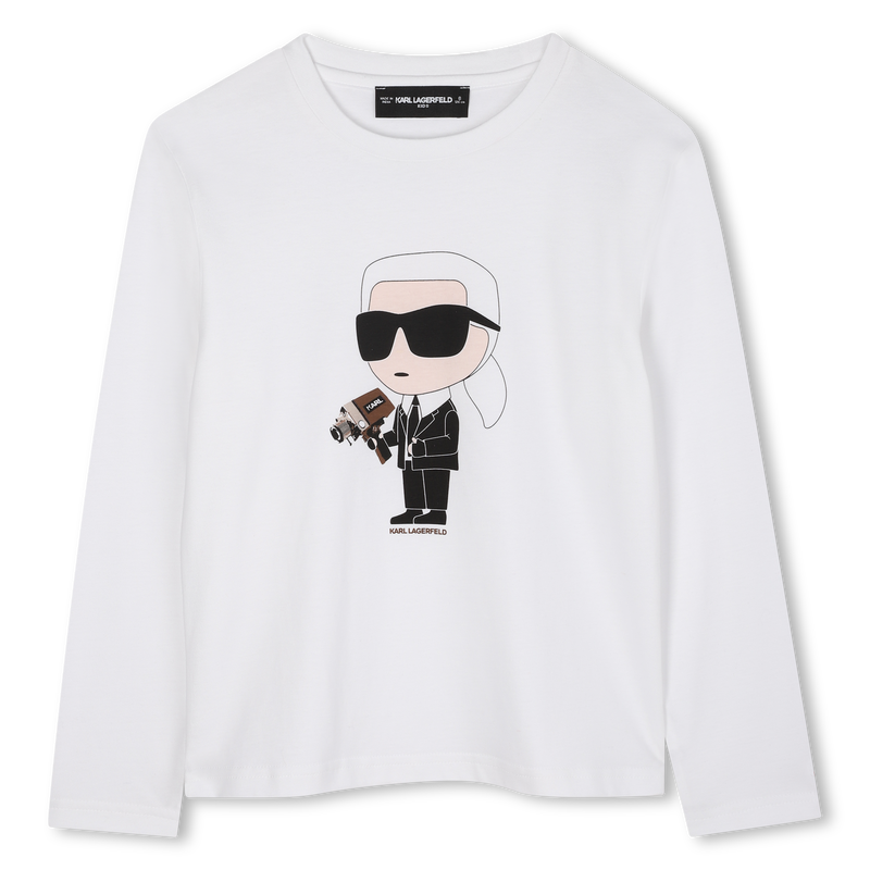Camiseta de manga comprida KARL LAGERFELD KIDS 
                    BOY