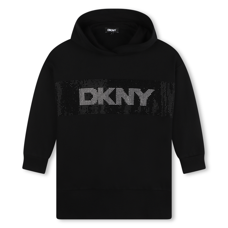 Hooded Fleece Dress DKNY 
                    GIRL