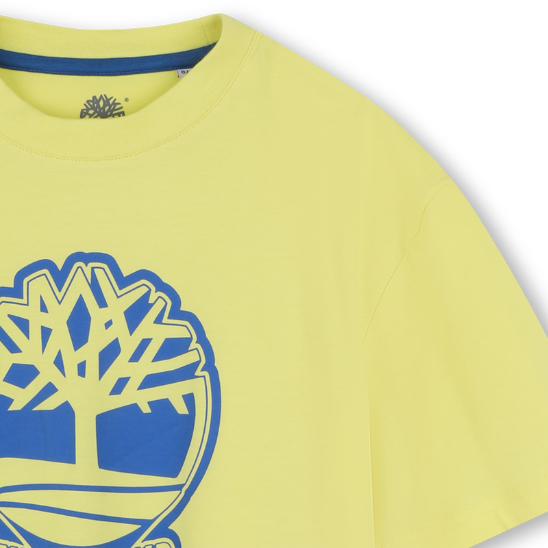 T-shirt bicolor com log&oacute;tipo TIMBERLAND 
                        BOY