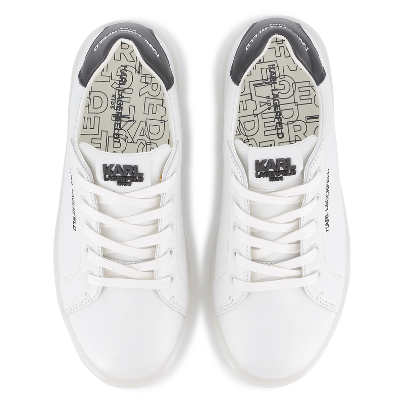 Tênis de cano baixo com cadarço KARL LAGERFELD KIDS 
                    UNISEX