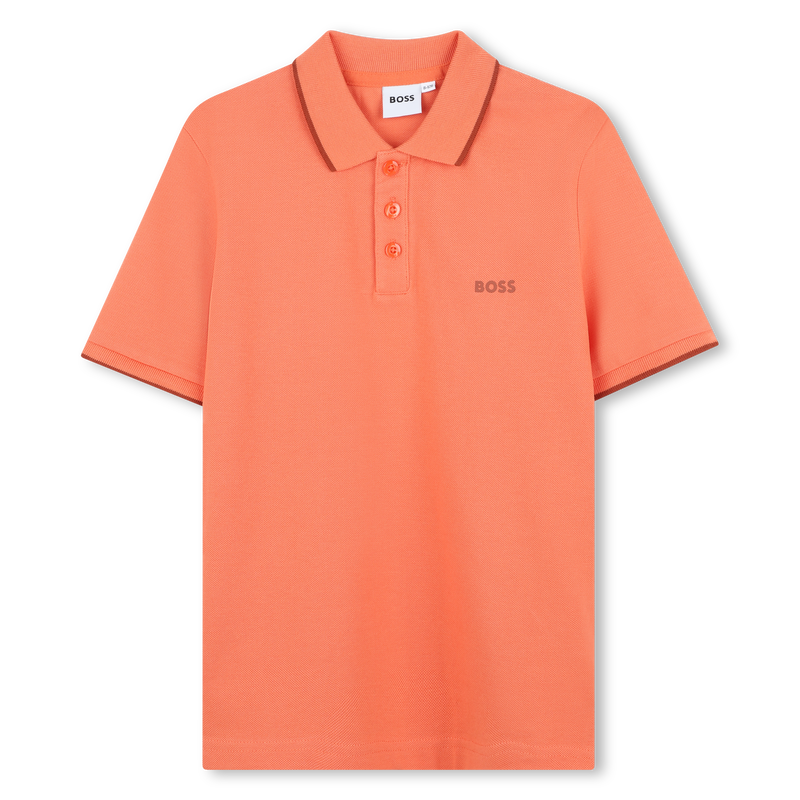 Polo liso de algod&atilde;o piqu&eacute; BOSS 
                        BOY