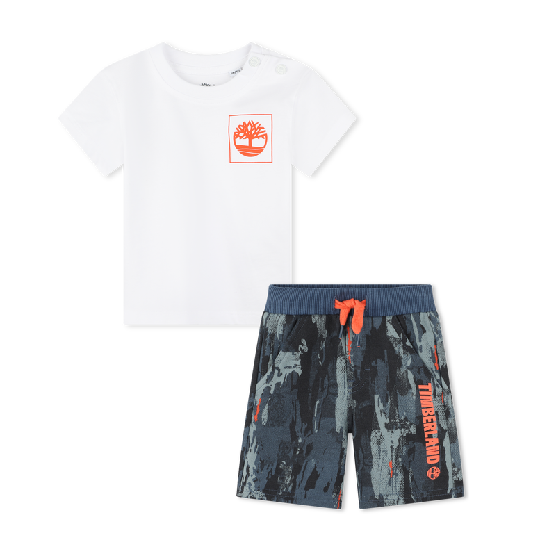 T-shirt e calções com 2 cores TIMBERLAND 
                    BOY
