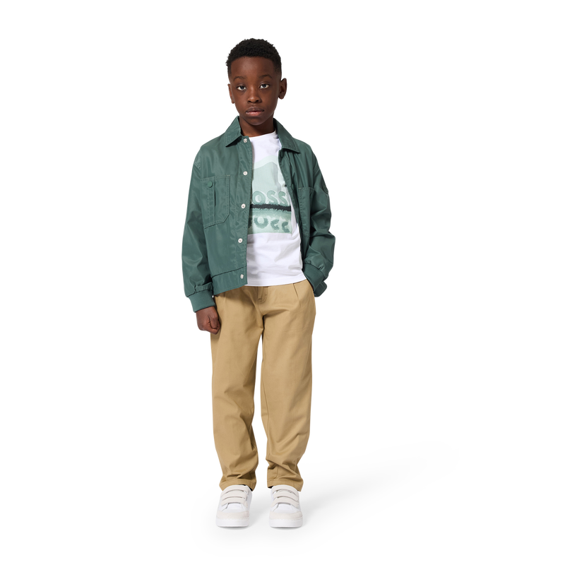 T&Eacute;NIS COM RISCAS DE GANCHO E LA&Ccedil;O BOSS 
                        BOY