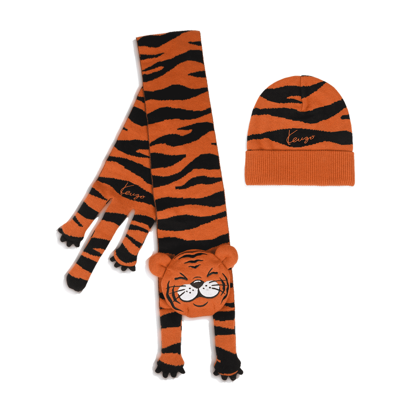 Conjunto de cachecol e touca KENZO KIDS 
                        UNISSEXO