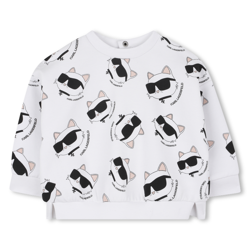 Conjunto de moletom e calça KARL LAGERFELD KIDS 
                    GIRL