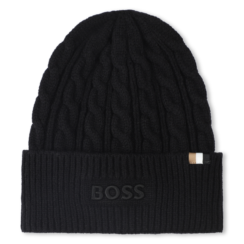 Gorro de malha trançada BOSS 
                    BOY