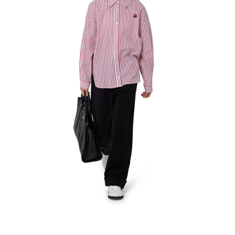 Camisa &agrave;s riscas estampada DKNY 
                        GIRL