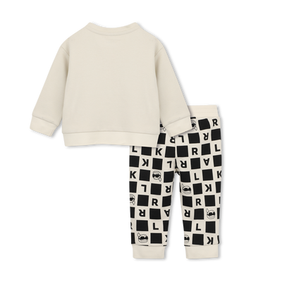 Conjunto de moletom e cal&ccedil;a KARL LAGERFELD KIDS MENINO