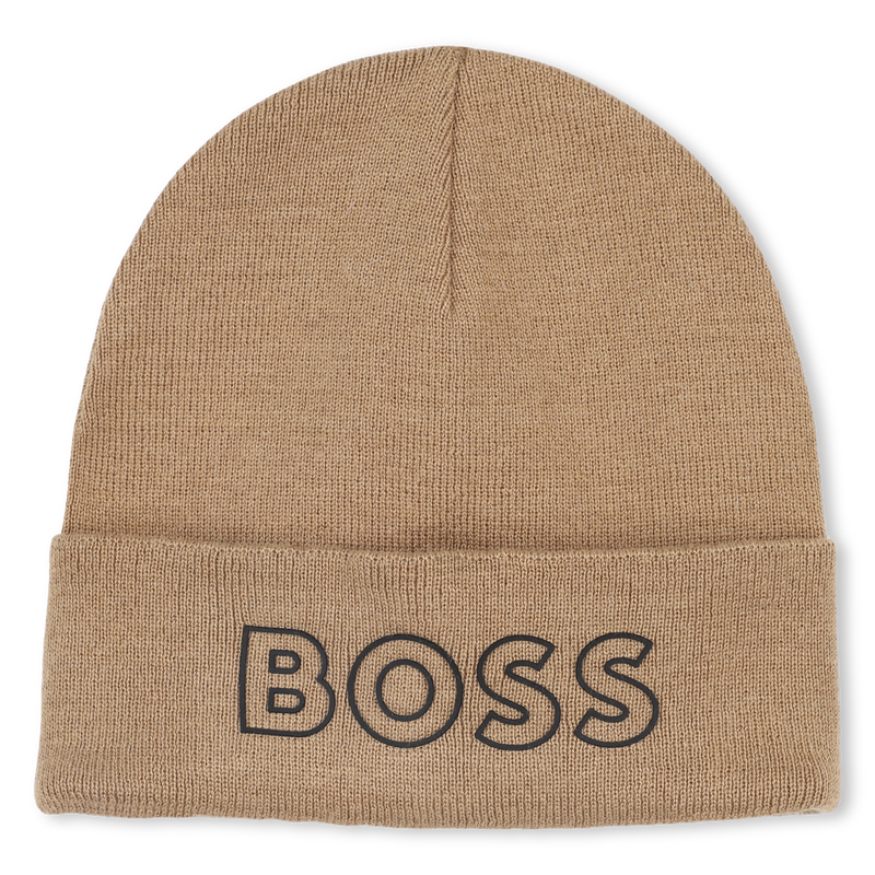 Chapéu de malha com logotipo BOSS 
                    BOY