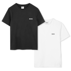 Conjunto de 2 camisetas, PRETO  BRANCO, hi-res