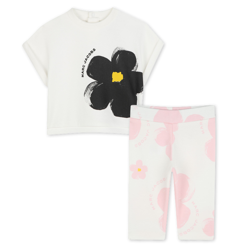 T-shirt e leggings em algod&atilde;o MARC JACOBS 
                        UNISEX