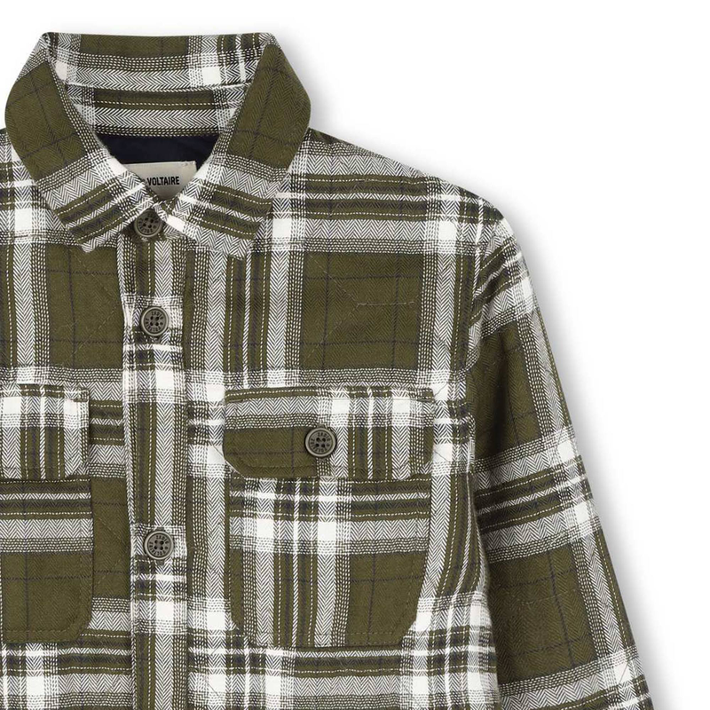 Camisa de algod&atilde;o acolchoada ZADIG & VOLTAIRE 
                        BOY