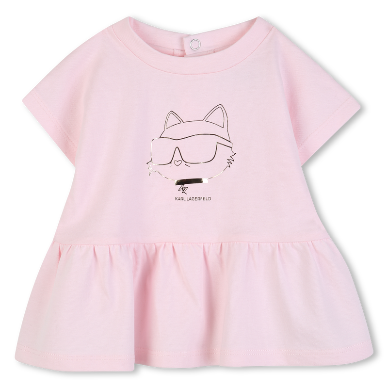 CONJUNTO DE VESTIDOS E LEGGINGS KARL LAGERFELD KIDS 
                        GIRL