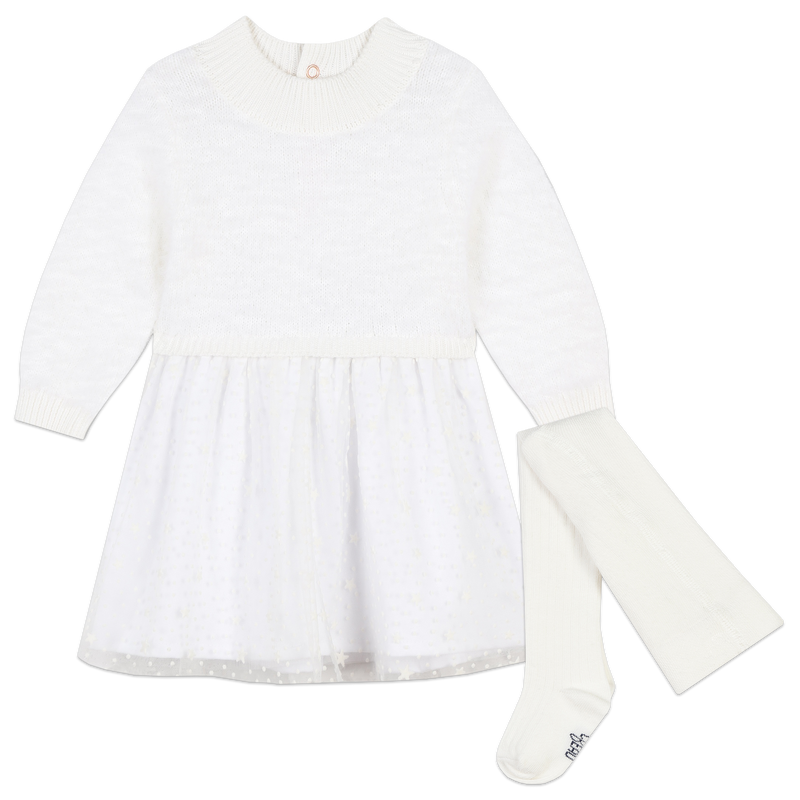 Festive Knit Dress CARREMENT BEAU 
                    GIRL