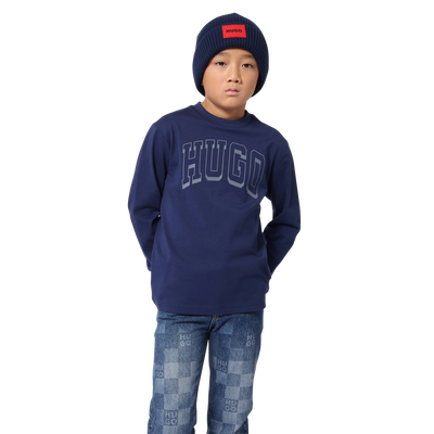 Gorro de malha de algodão HUGO UNISEX