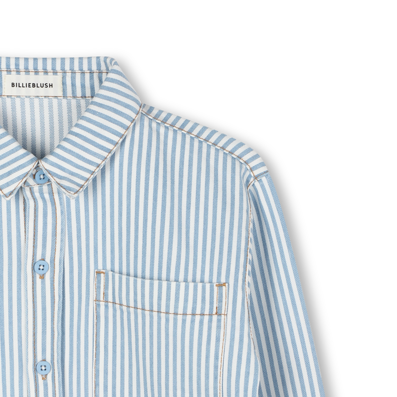Camisa de algodão às riscas BILLIEBLUSH 
                    BOY