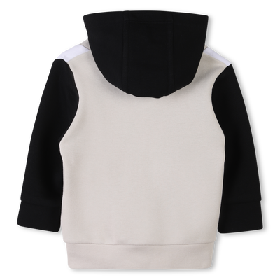 Cardig&atilde; em molet&atilde;o com capuz BOSS BOY