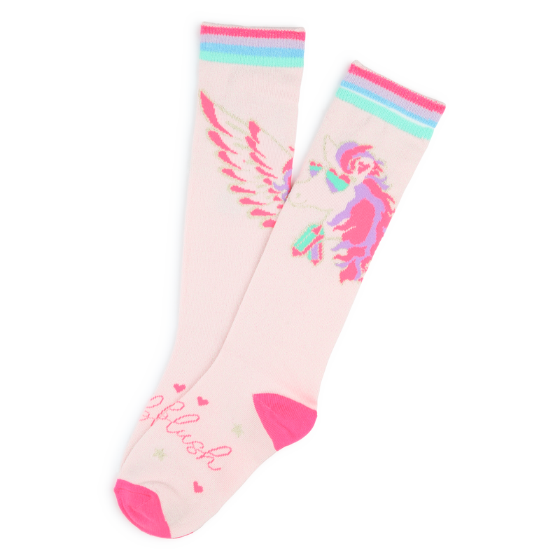 Meias com padrão Pégaso BILLIEBLUSH 
                    GIRL
