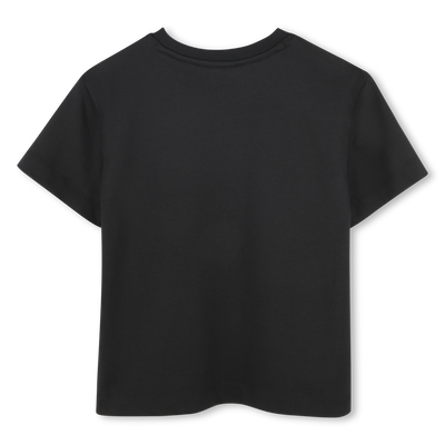 T-shirt algod&atilde;o com log&oacute;tipo HUGO GIRL