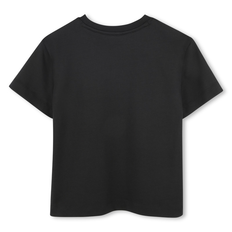 T-shirt algod&atilde;o com log&oacute;tipo HUGO 
                        GIRL