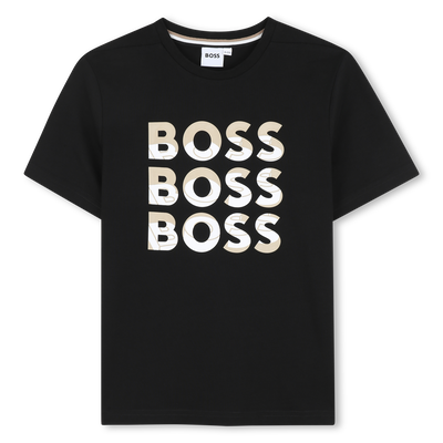 T-shirt manga curta em algod&atilde;o BOSS BOY