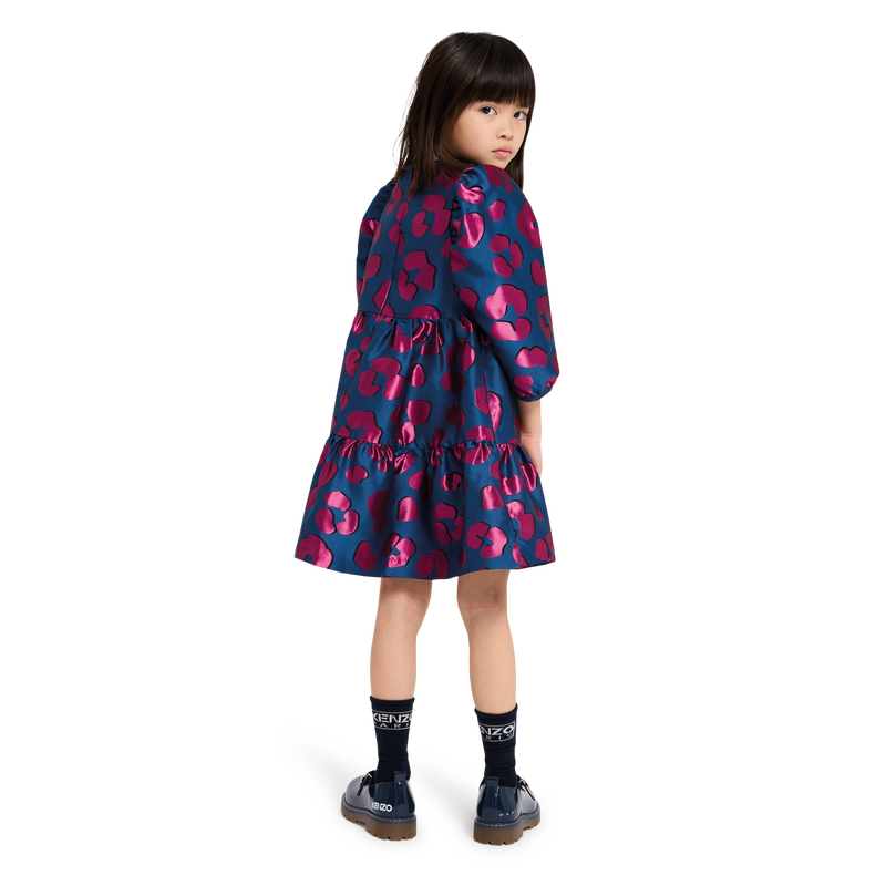 Vestido em jacquard KENZO KIDS 
                    GIRL