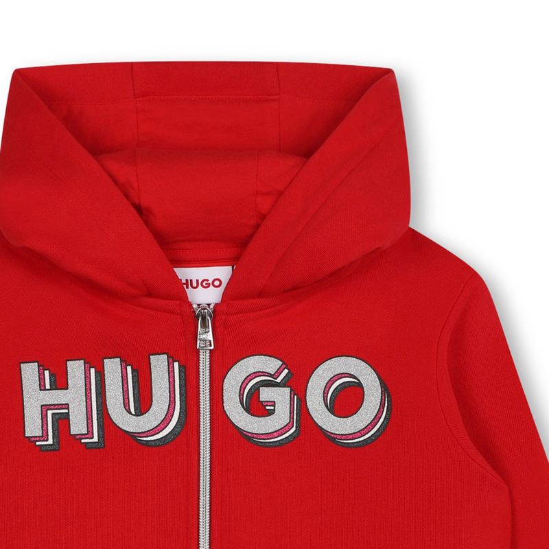Sweatshirt com fecho e capuz HUGO 
                        GIRL
