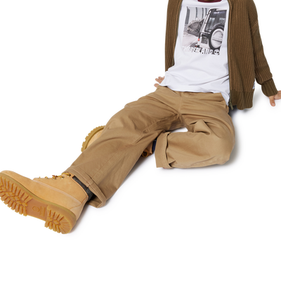 T-shirt bicolor com estampa TIMBERLAND BOY
