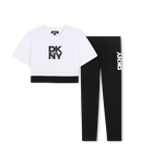 Conjunto de t-shirts e leggings DKNY 
                    GIRL