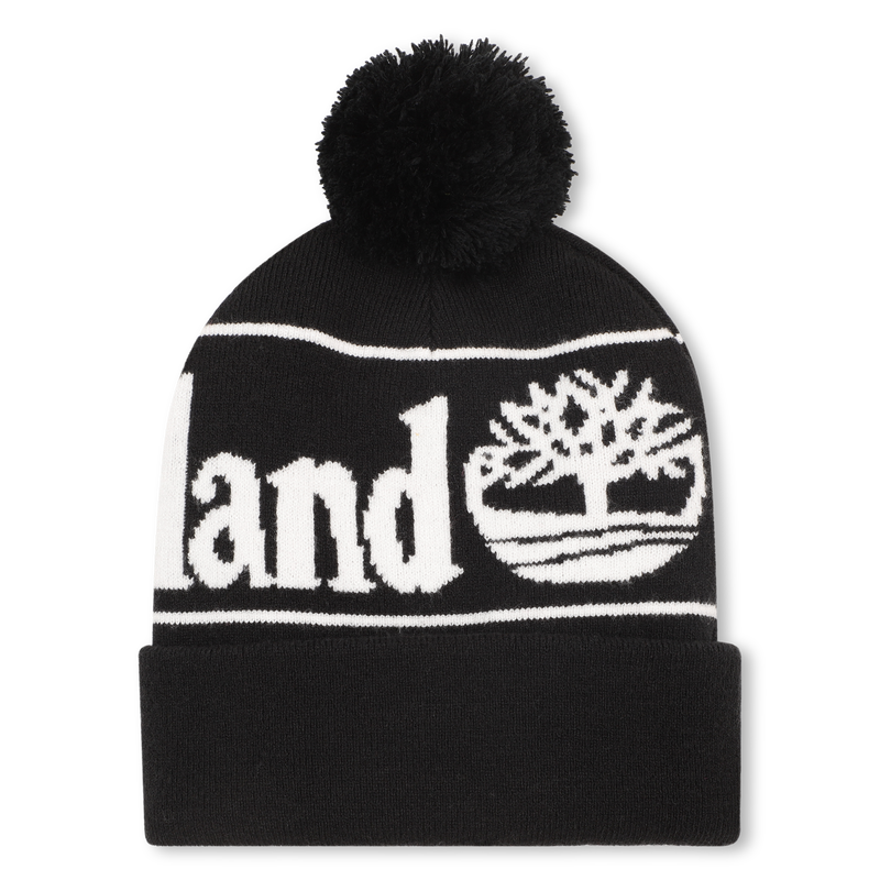 Chapéu de malha com pompom jacquard TIMBERLAND 
                    BOY