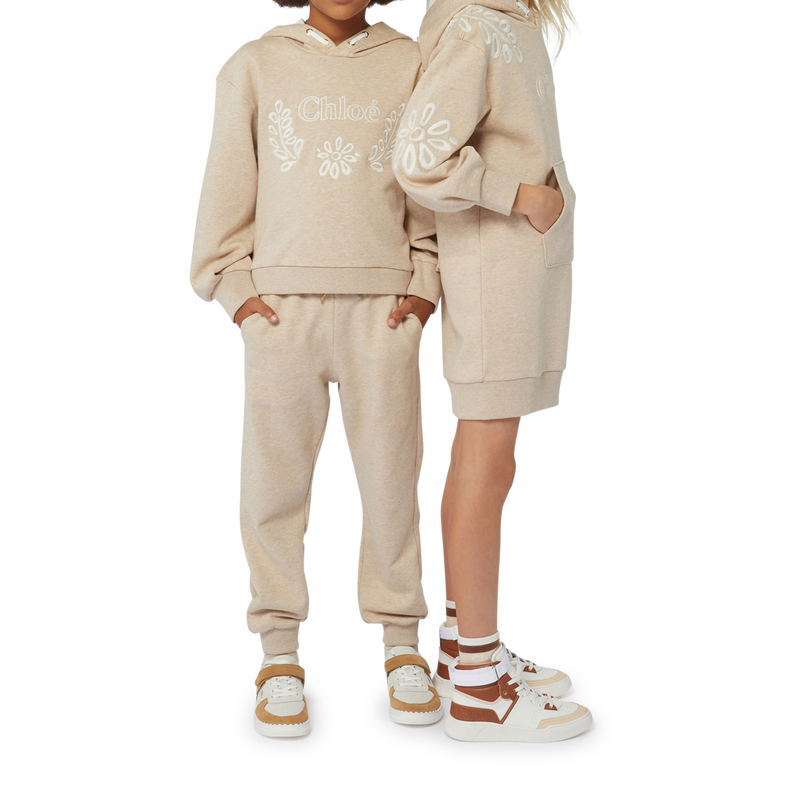 Vestido de molet&atilde;o com capuz CHLOE 
                        GIRL