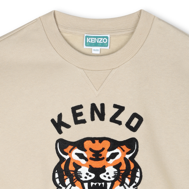 Moletom de l&atilde; n&atilde;o escovada KENZO KIDS 
                        BOY