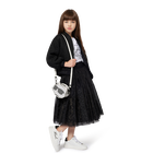 T&ecirc;nis de cano baixo com cadar&ccedil;o KARL LAGERFELD KIDS 
                    GIRL