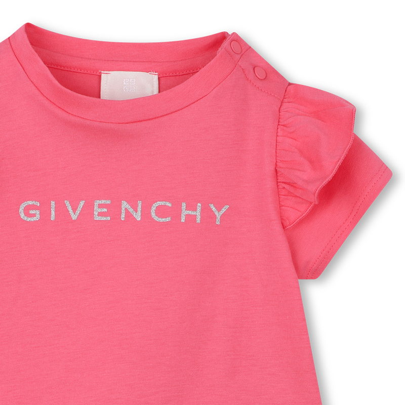 Frilled sleeve T-shirt GIVENCHY 
                    GIRL