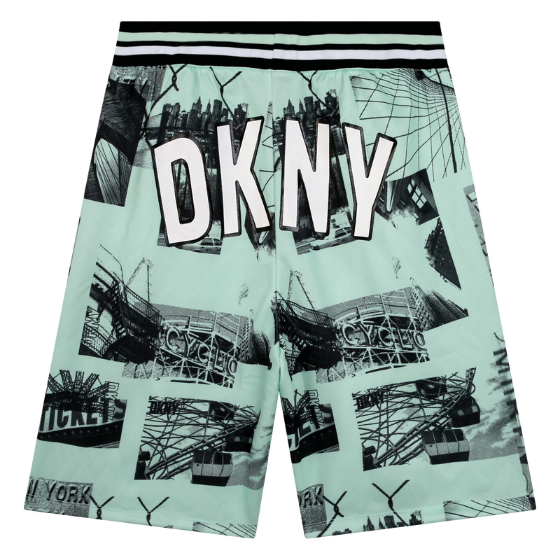 Calções em tecido de rede DKNY 
                    BOY