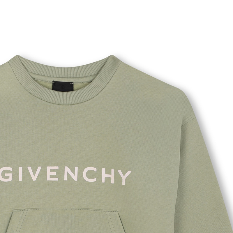 Sweatshirt moletão com bolso GIVENCHY 
                    GIRL