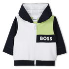 Cardig&atilde; com capuz BOSS 
                    BOY