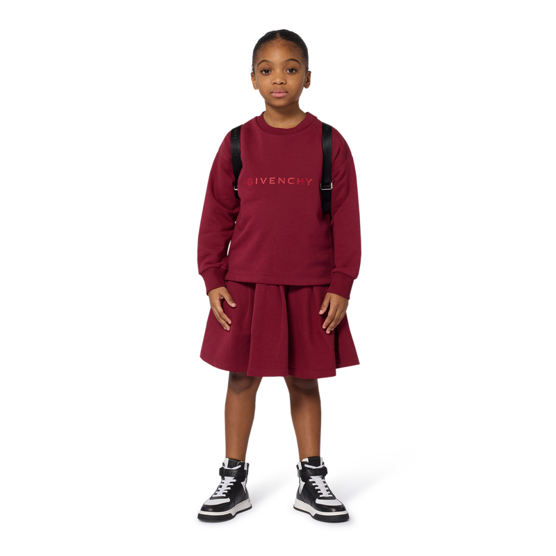 Vestido com cal&ccedil;as plissadas e fendas GIVENCHY 
                        GIRL