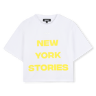 T-shirt de manga curta folgada DKNY 
                    GIRL