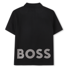 Polo de algod&atilde;o com log&oacute;tipo BOSS 
                    BOY