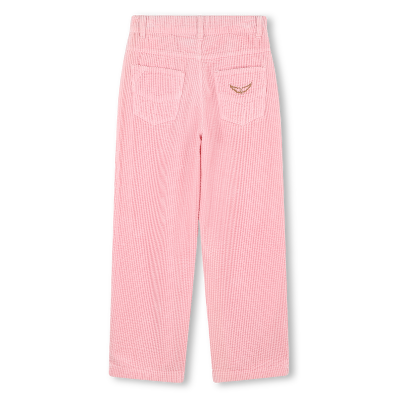 Calças de veludo bordado ZADIG & VOLTAIRE 
                    GIRL