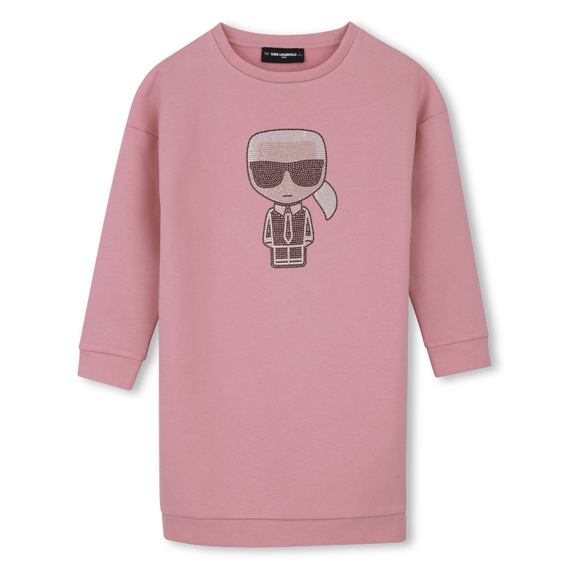 Vestido longo KARL LAGERFELD KIDS 
                        MENINA