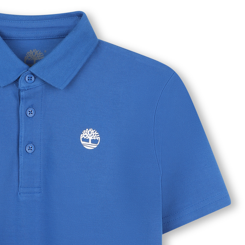 Polo liso com log&oacute;tipo TIMBERLAND 
                        BOY