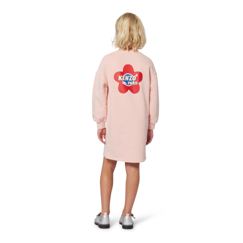 Vestido com bolsos frontais KENZO KIDS 
                    GIRL