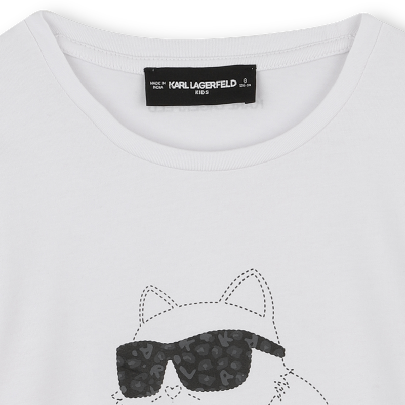 Camiseta de manga comprida KARL LAGERFELD KIDS 
                    GIRL