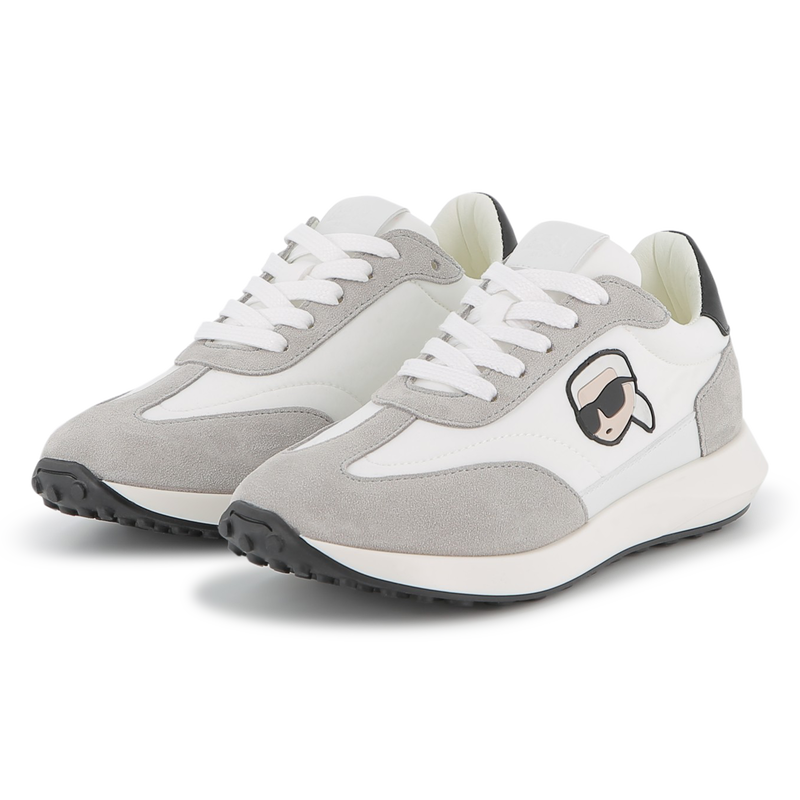 T&ecirc;nis de cano baixo com cadar&ccedil;o KARL LAGERFELD KIDS 
                        BOY