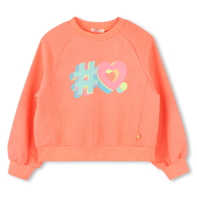 Sweatshirt de molet&atilde;o tingida BILLIEBLUSH GIRL